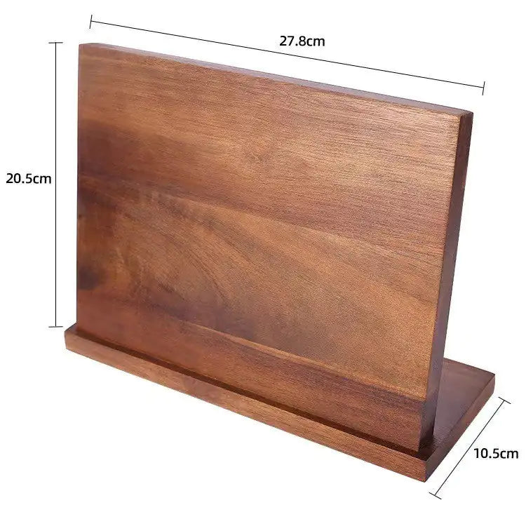 Elegant Wood Magnetic Knife Organizer