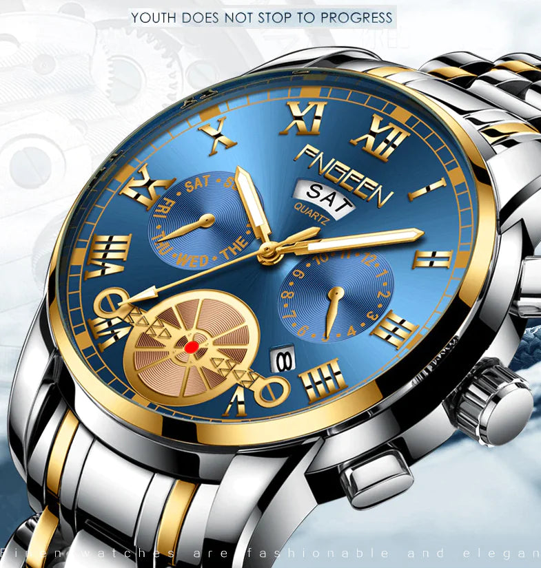 Men's Classic Stainless Quartz Watch