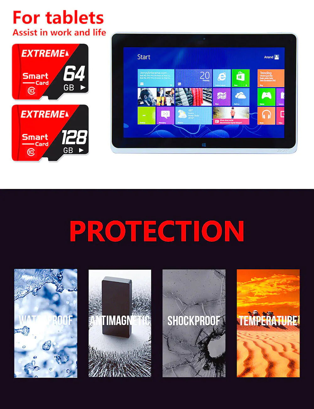 UltraFast Micro SD Card 32-256GB Class 10