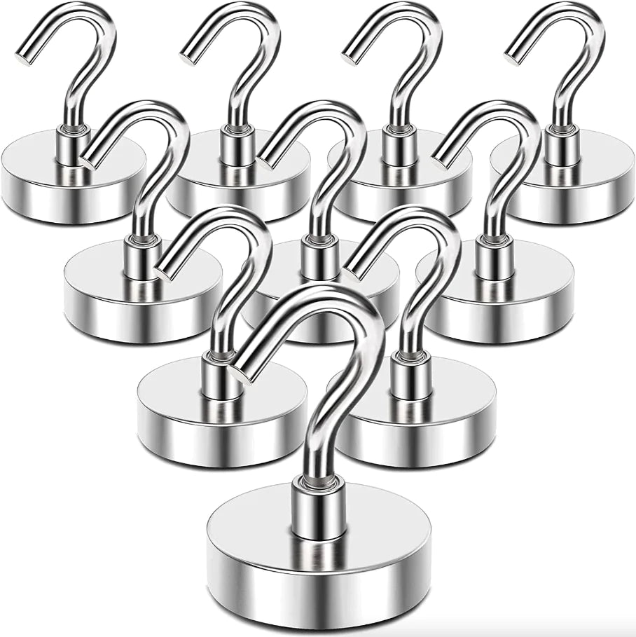 10x Neodymium Magnetic Hook Set USA