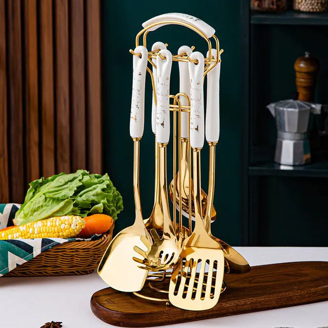 Elegant Stainless Steel Culinary Set