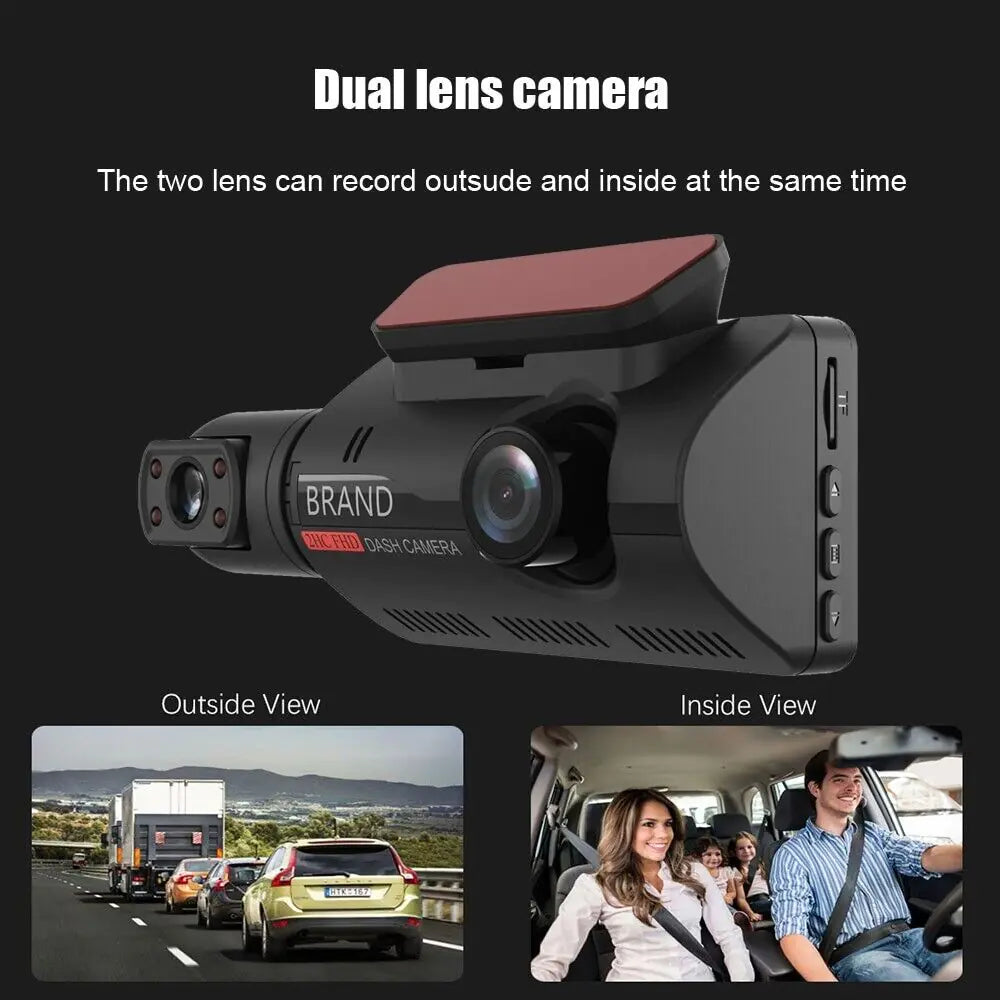 Advanced Dual-Lens 1080P Dashcam with G-Sensor and Night Vision