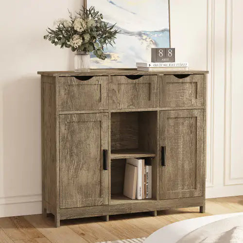 Versatile Home Storage Unit with Adjustable Shelves and Drawers