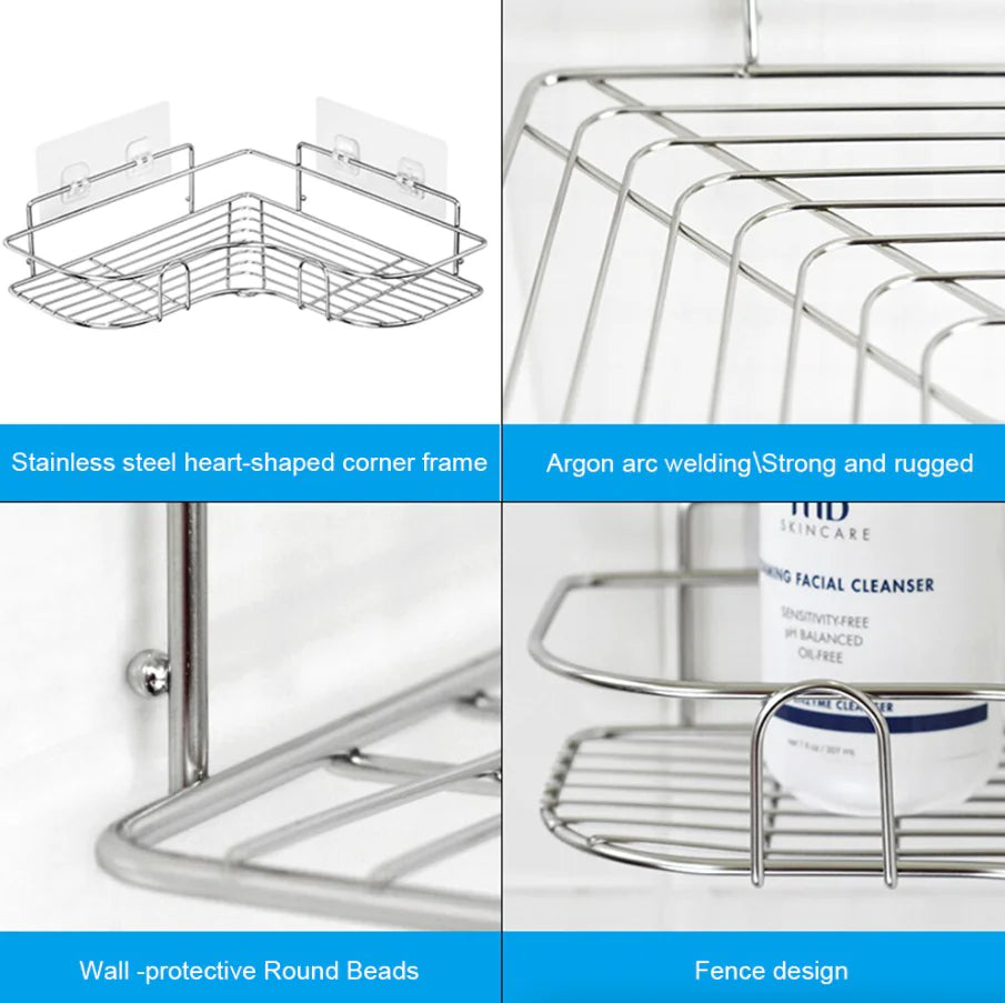 Triangular Bathroom Corner Organizer