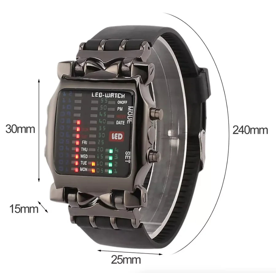 Elite Men's LED Sports Watch