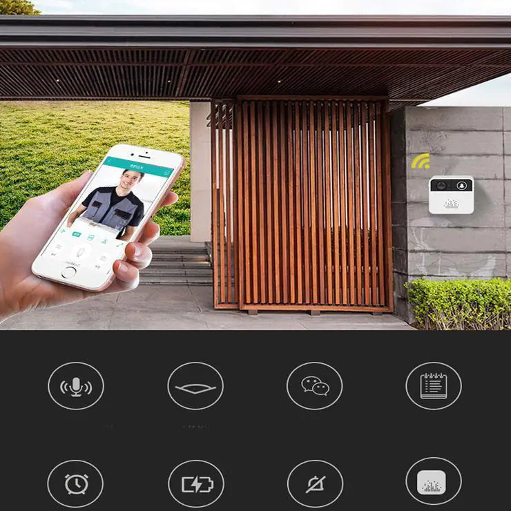 Smart Wireless Video Doorbell with WiFi and HD Monitoring