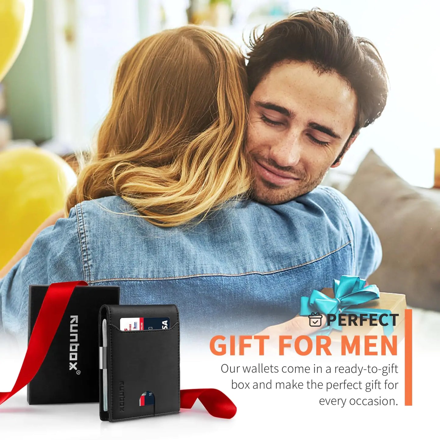 RUNBOX Secure SleekPocket: Bifold RFID Slim Wallet