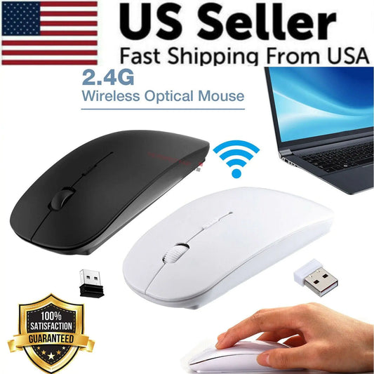 Wireless Optical USB Mouse 2.4GHz for Mac & PC