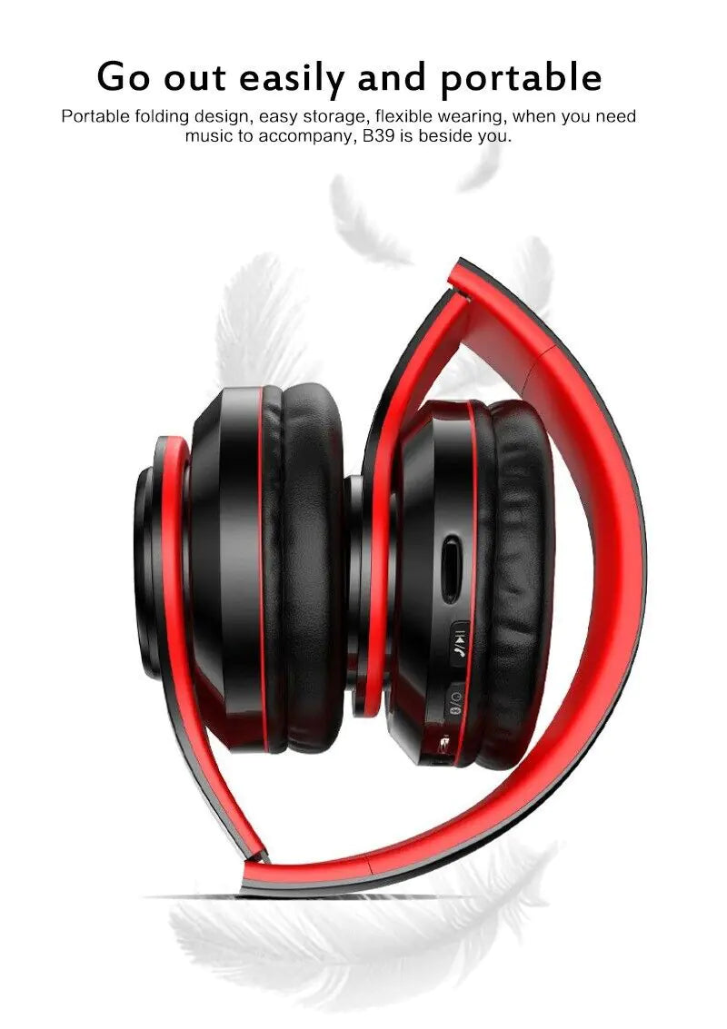 BassBoost Wireless Foldable Headphones