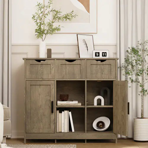 Versatile Home Storage Unit with Adjustable Shelves and Drawers