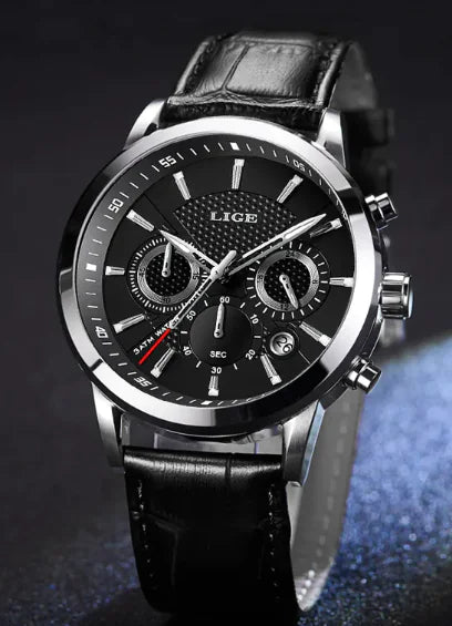 LIGE TimeMaster Quartz Sports Watch