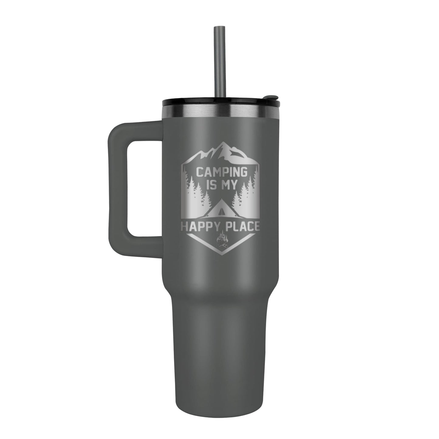 Happy Place - Pinnacle 40oz Tumbler - Laser engraved