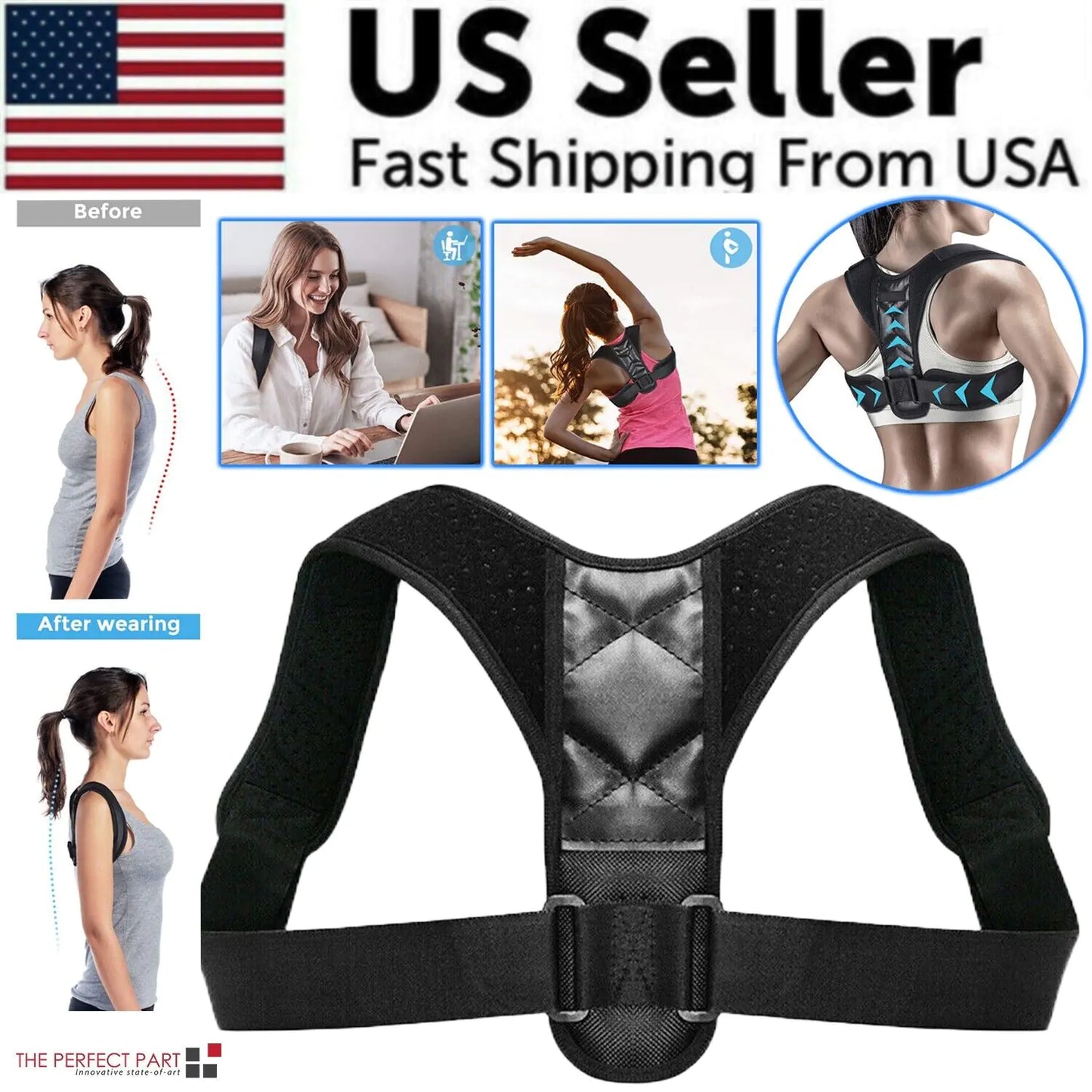 Adjustable Posture Brace for Men and Women