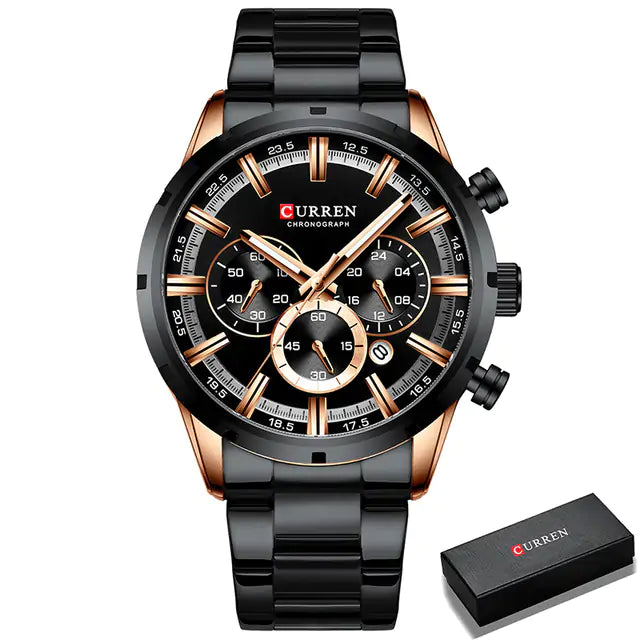 CURREN Precision Chrono Watch - Men's Luxury