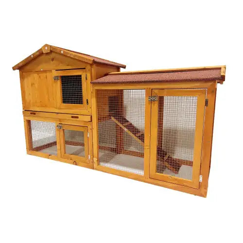 Compact Dual-Level Chicken/Rabbit/Pet Coop