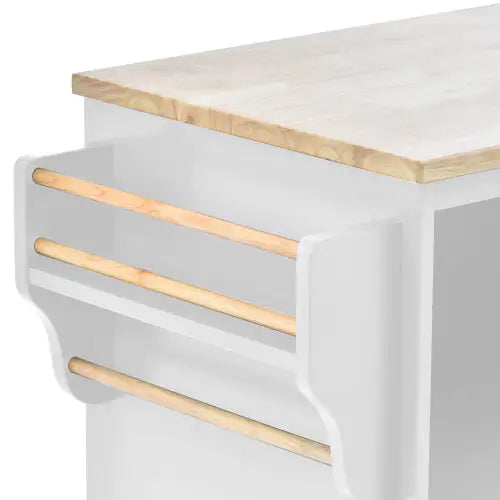 Rolling Kitchen Storage Cart with Locking Wheels