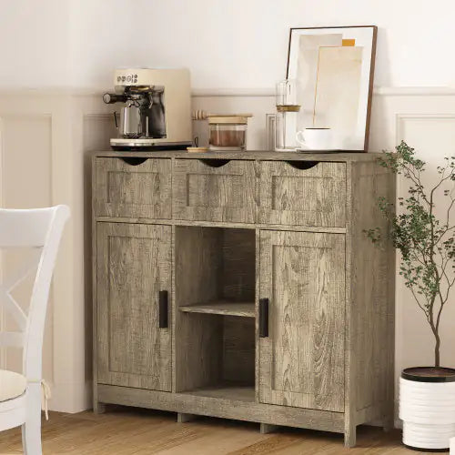 Versatile Home Storage Unit with Adjustable Shelves and Drawers