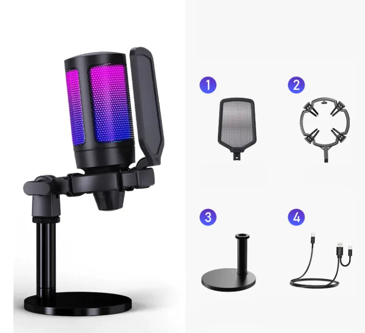 A6 RGB Streaming Pro Microphone