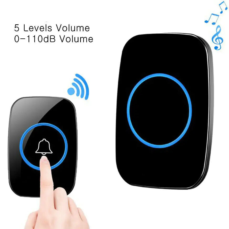 Wireless Weatherproof Doorbell Kit with Adjustable Volume