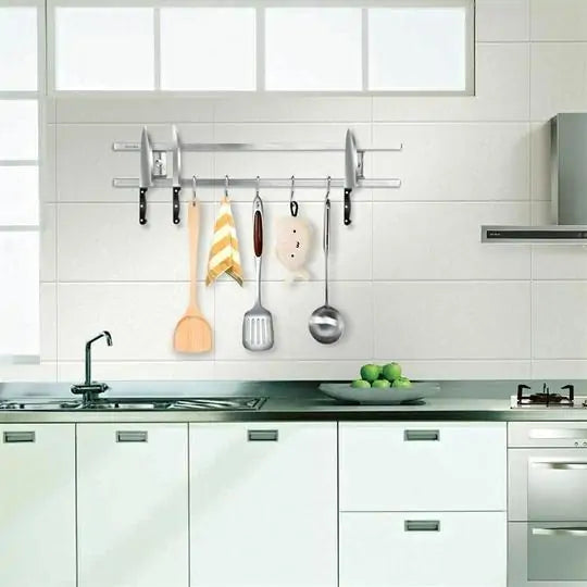 Wall Mount Magnetic Kitchen Knife Organizer