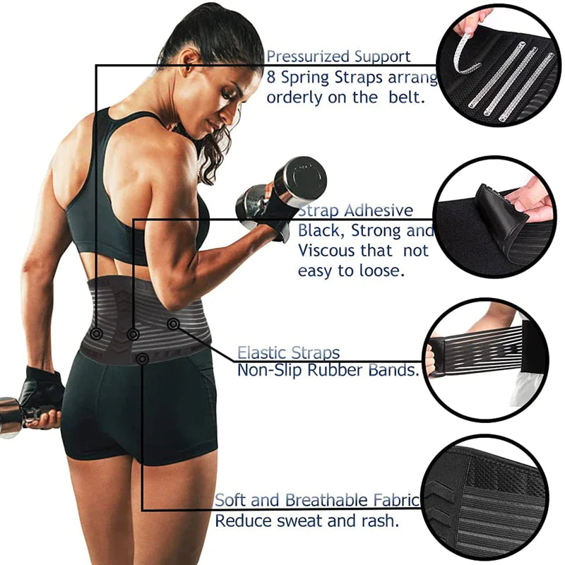 Lumbar Support Waist Belt for Men & Women