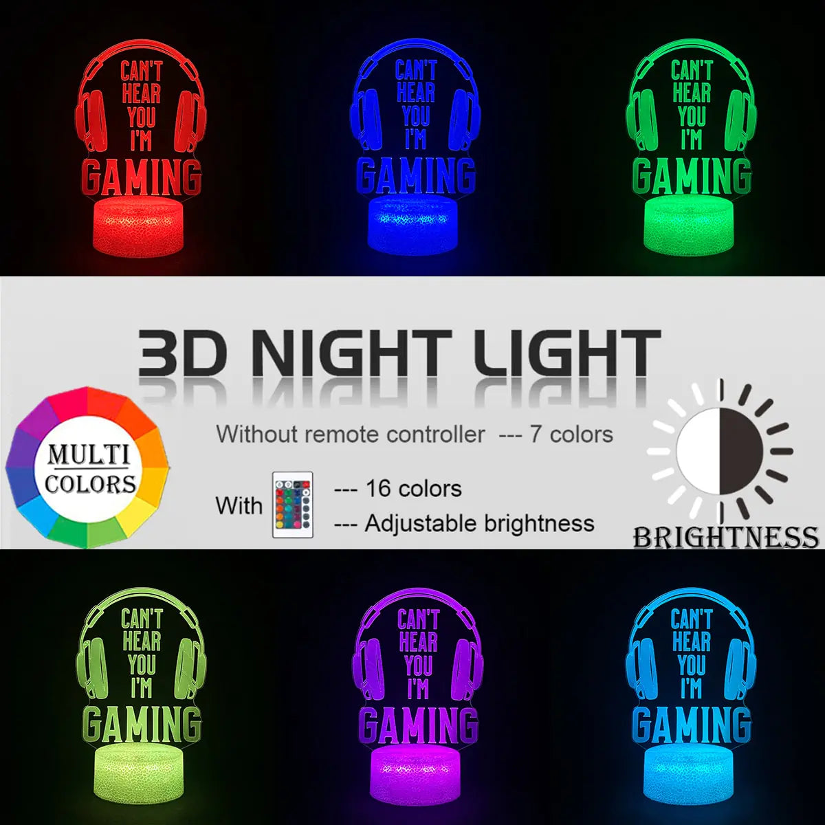 Ultimate Gamer's 3D RGB Light