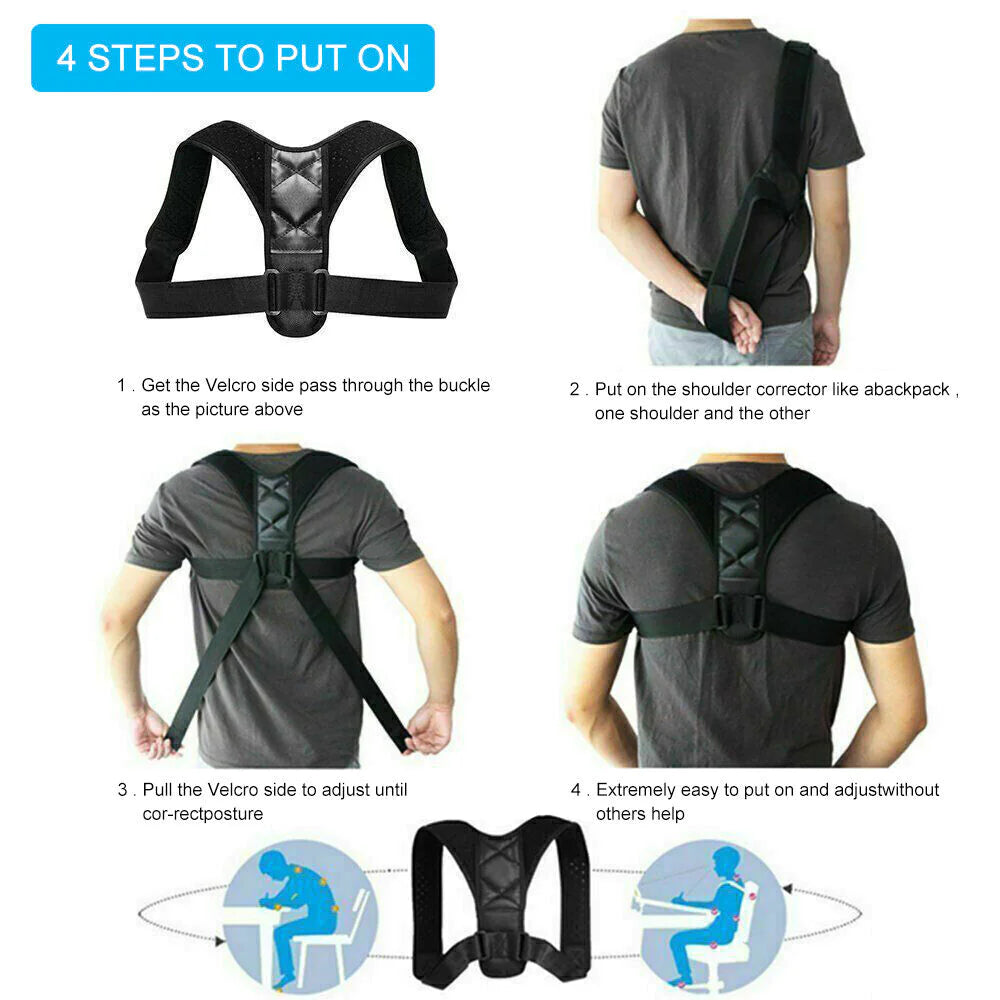 Adjustable Posture Brace for Men and Women