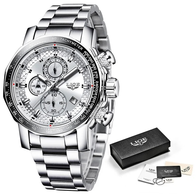 LIGE Elegant Precision Men's Watches