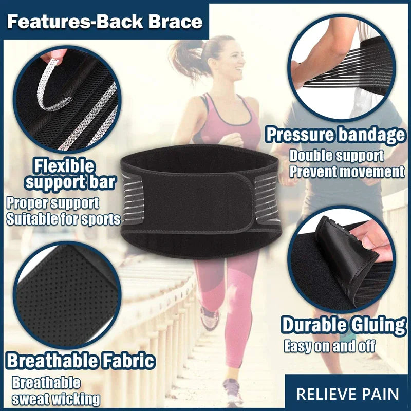 Lumbar Support Waist Belt for Men & Women