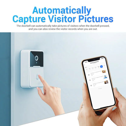 ElegantView HD 1080P Smart WiFi Doorbell with Night Vision and Intercom