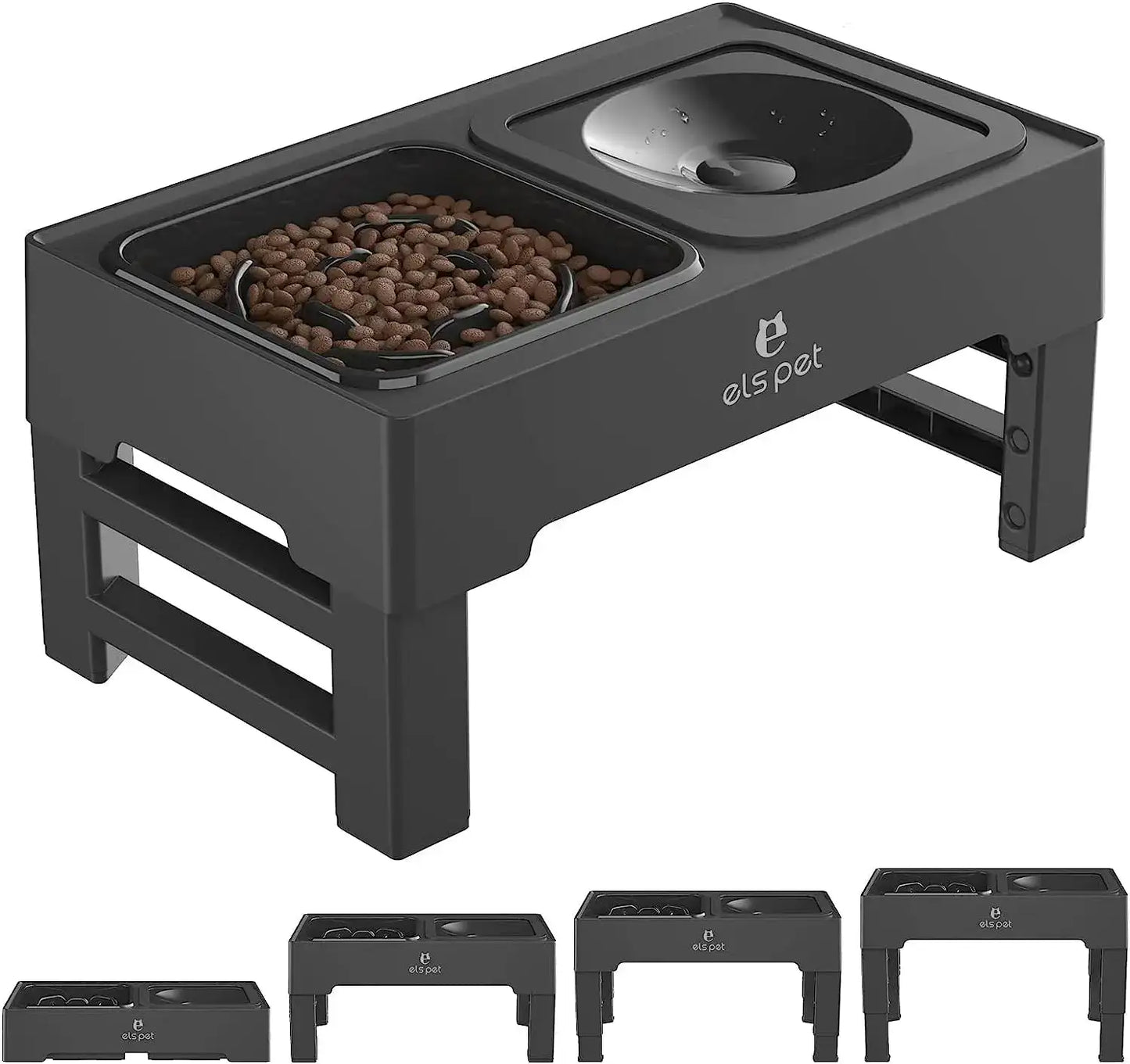 Adjustable Food & Water Bowl