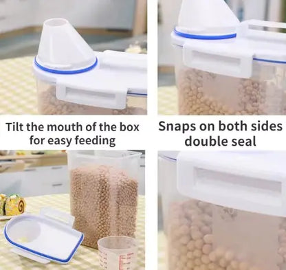 Pet Food Storage Container w/ Measuring Cup