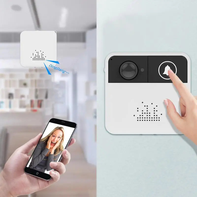 Smart Wireless Video Doorbell with WiFi and HD Monitoring