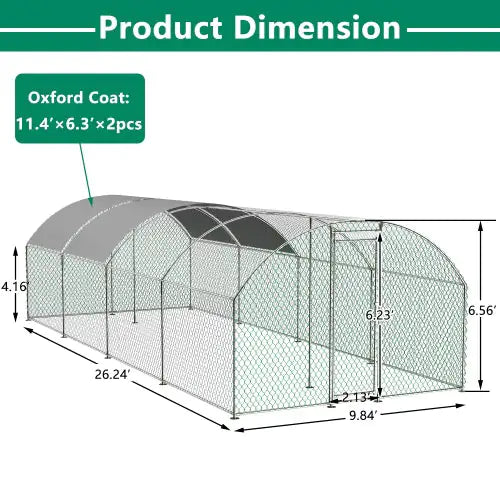 Large Metal Chicken Coop