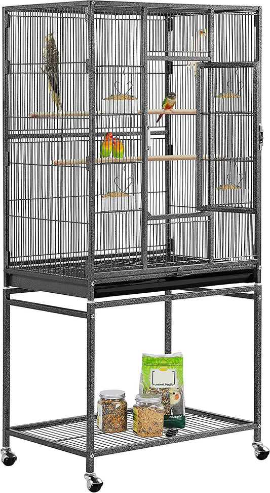54-Inch Wrought Iron Standing for Large Parrot