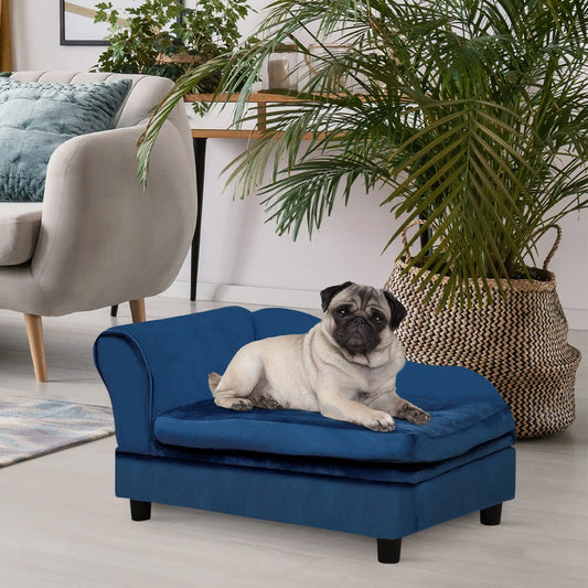 Luxury Small Dog Bed w/ Hidden Storage