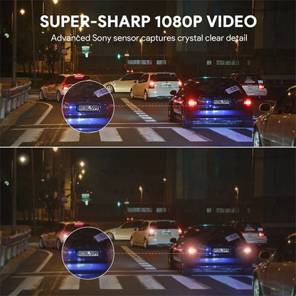 Panoramic 170° Wide-Angle WiFi-Enabled HD Vehicle Recorder