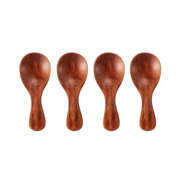 Mini Wooden Spoons 4Pcs