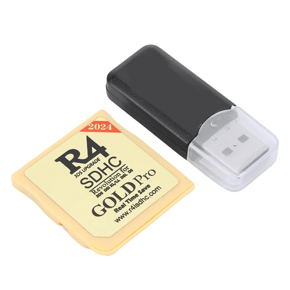 R4 Gold Pro SDHC R4i For DS/3DS/2DS Revolution Cartridge + USB