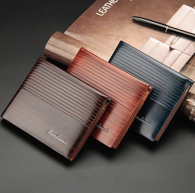 Men's Leather Bifold Wallet & Card Holder