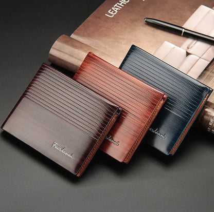 Men's Leather Bifold Wallet & Card Holder