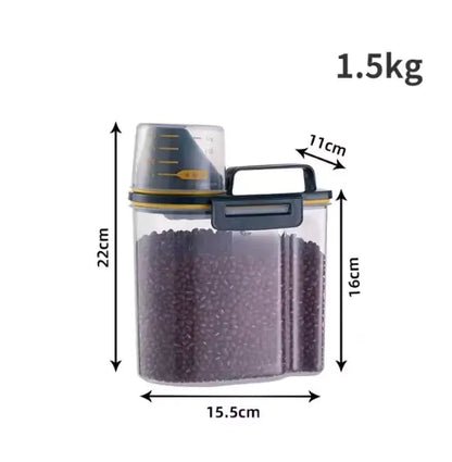 Pet Food Storage Container w/ Measuring Cup