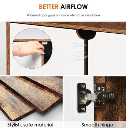 Kitty Litter Cabinet: Double-Door Hidden Hideaway