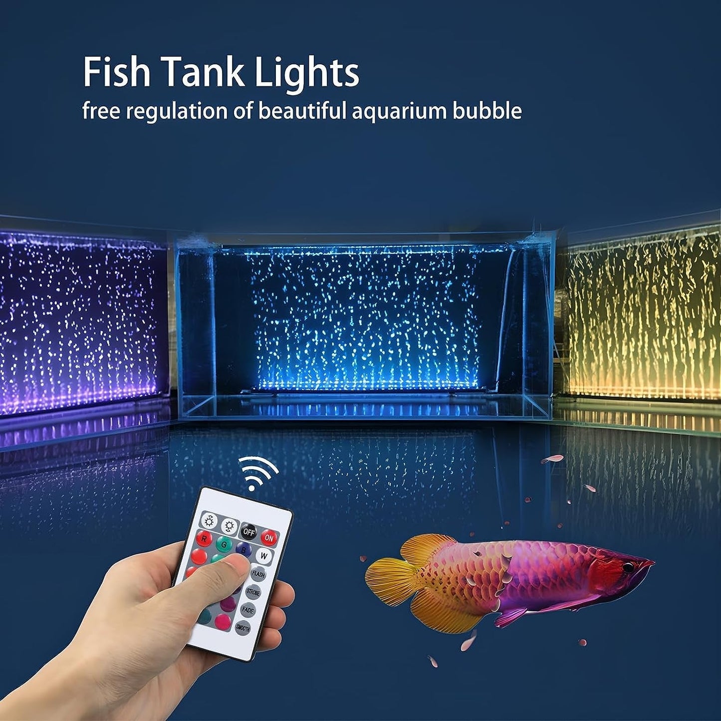 Fish Tank Light with Air Bubble Hole