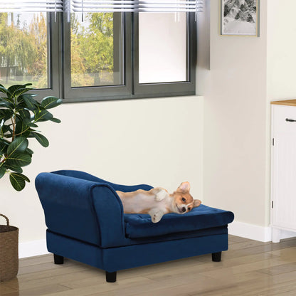 Luxury Small Dog Bed w/ Hidden Storage