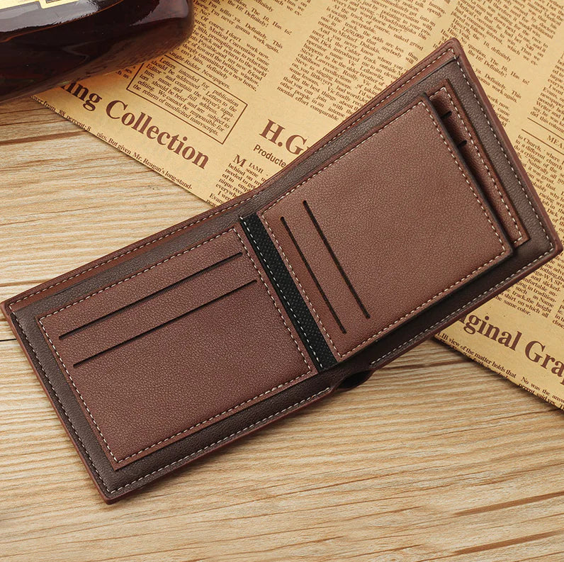 Men's Leather Bifold Wallet & Card Holder