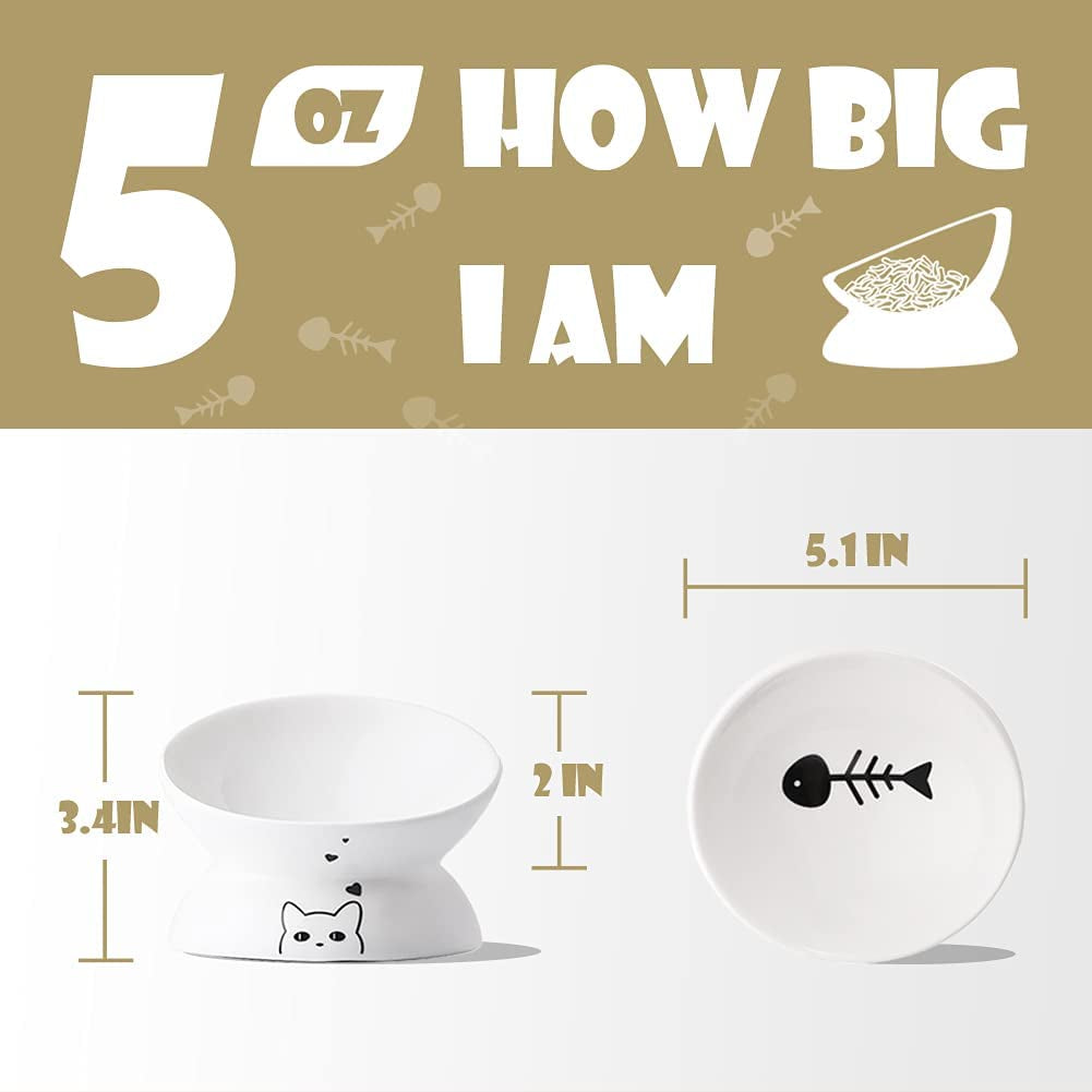 Ceramic Raised Cat Bowls