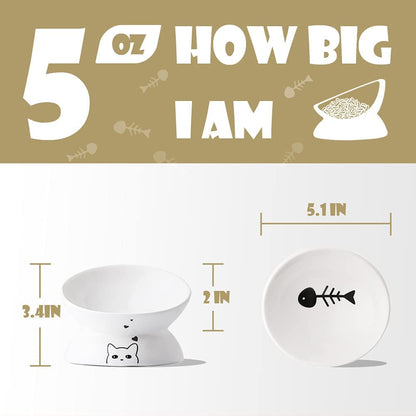 Ceramic Raised Cat Bowls