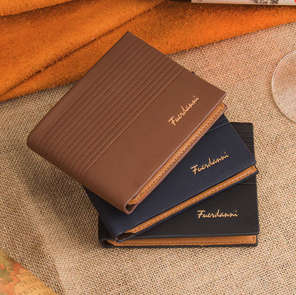 Men's Leather Bifold Wallet & Card Holder