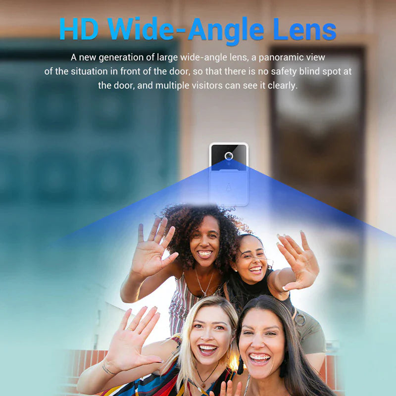 ElegantView HD 1080P Smart WiFi Doorbell with Night Vision and Intercom